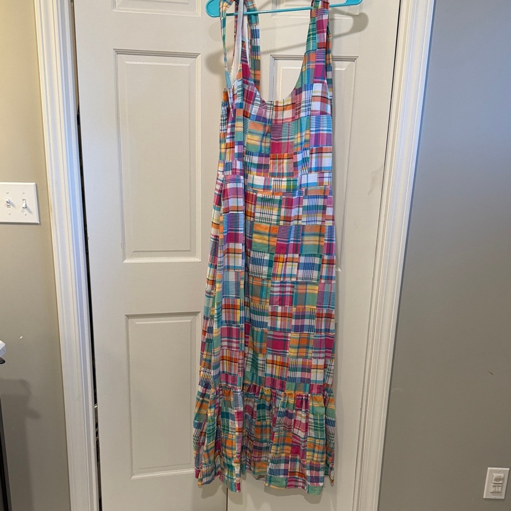 Kiel James Patrick Summer Soirée Madras Plaid Dress